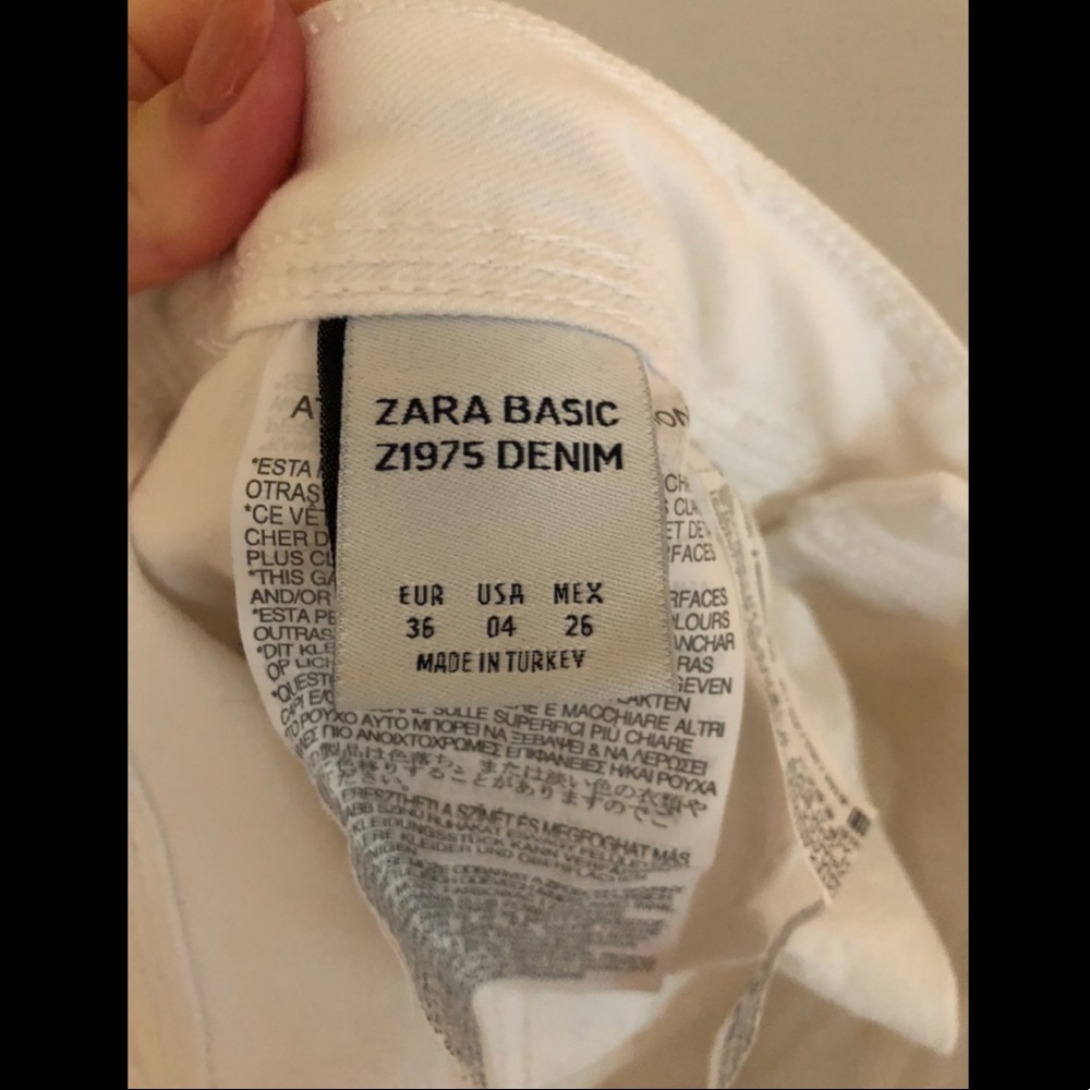 ZARA mid-rise white jeans - Picture 4 of 5